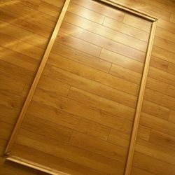 Wood frame for wrapping canvas