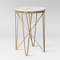 Project 62 Luxury Marble Top Round Table - Gold