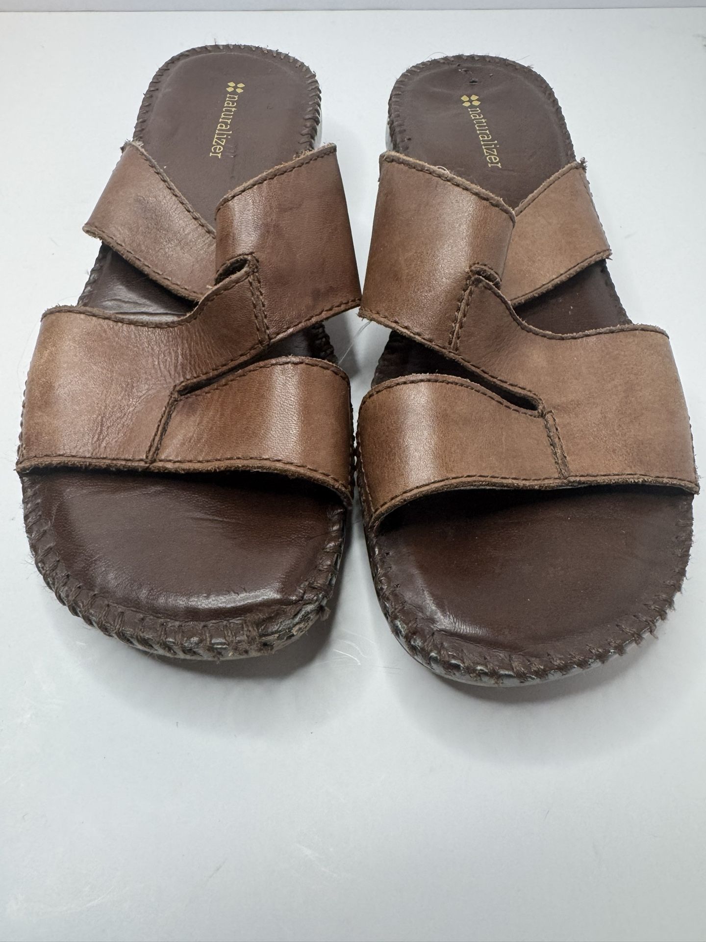 Naturalizer 'Wiser'Brown Leather Sandals Size 7M