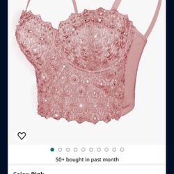 Pink Corset Top