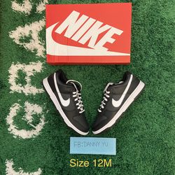 DS Brand New Nike Dunk Low Black White (2022) - Size 12M