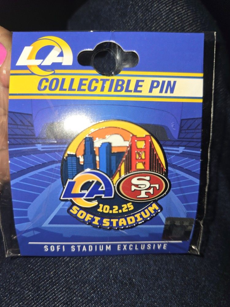 Los Angeles Rams vs San Francisco 49ers Game Pin 2025