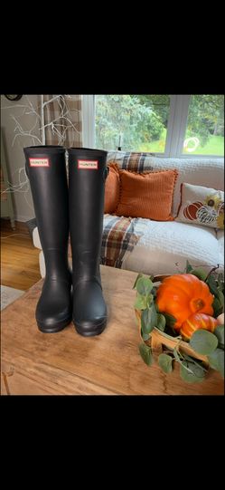 Hunter - Original Tall rain Boots Black 