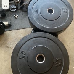 Rubber bumper 55lb Olympic Weights 