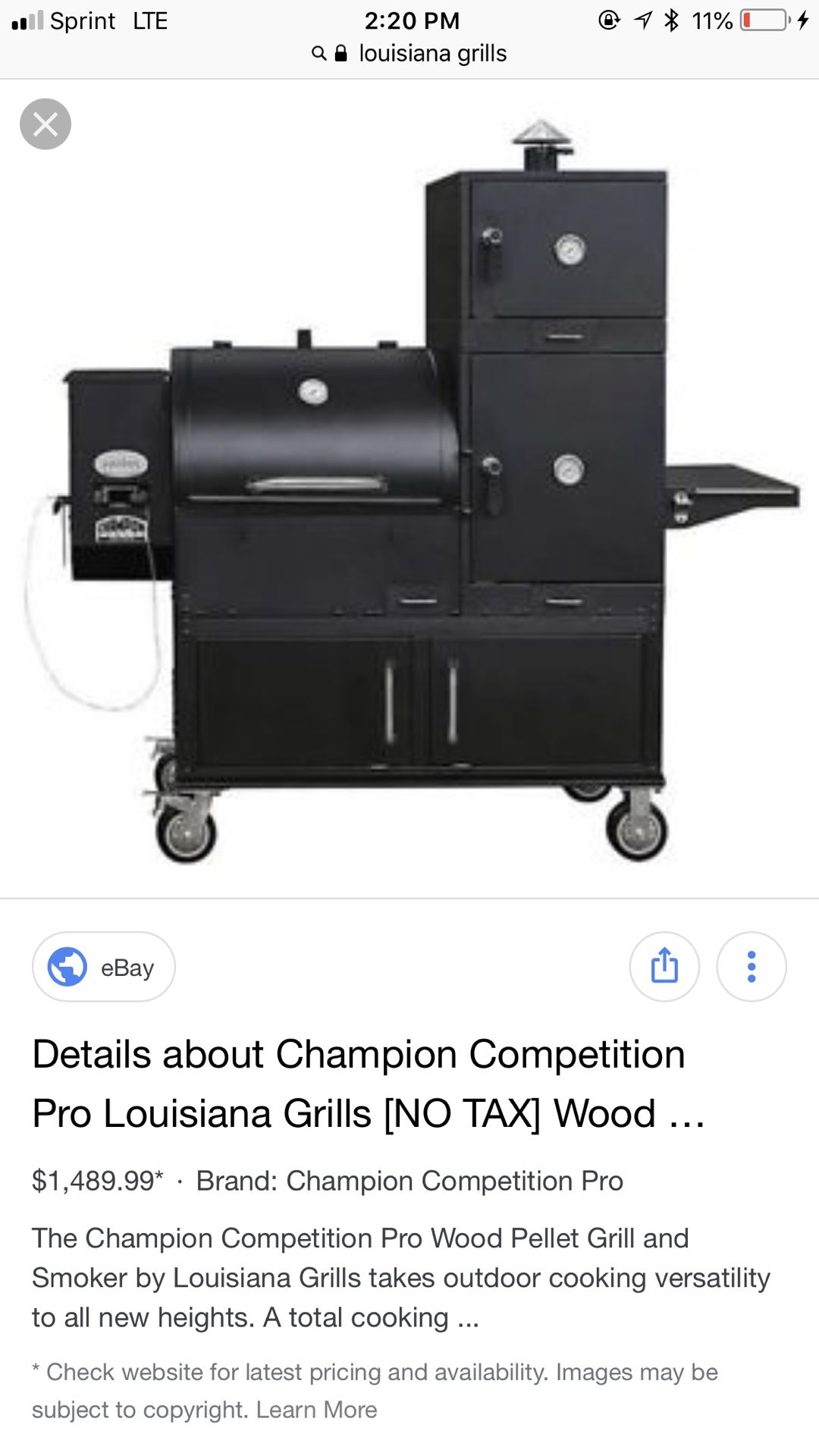 Champion Competition Pro Louisiana Grill