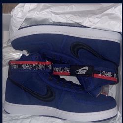 Size 9 Nike x Stussy Vandal SP Deep Royal Blue Men LifeStyle Casual Shoes DX5425-400