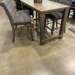 Four Piece Counter Height Dining Room Set