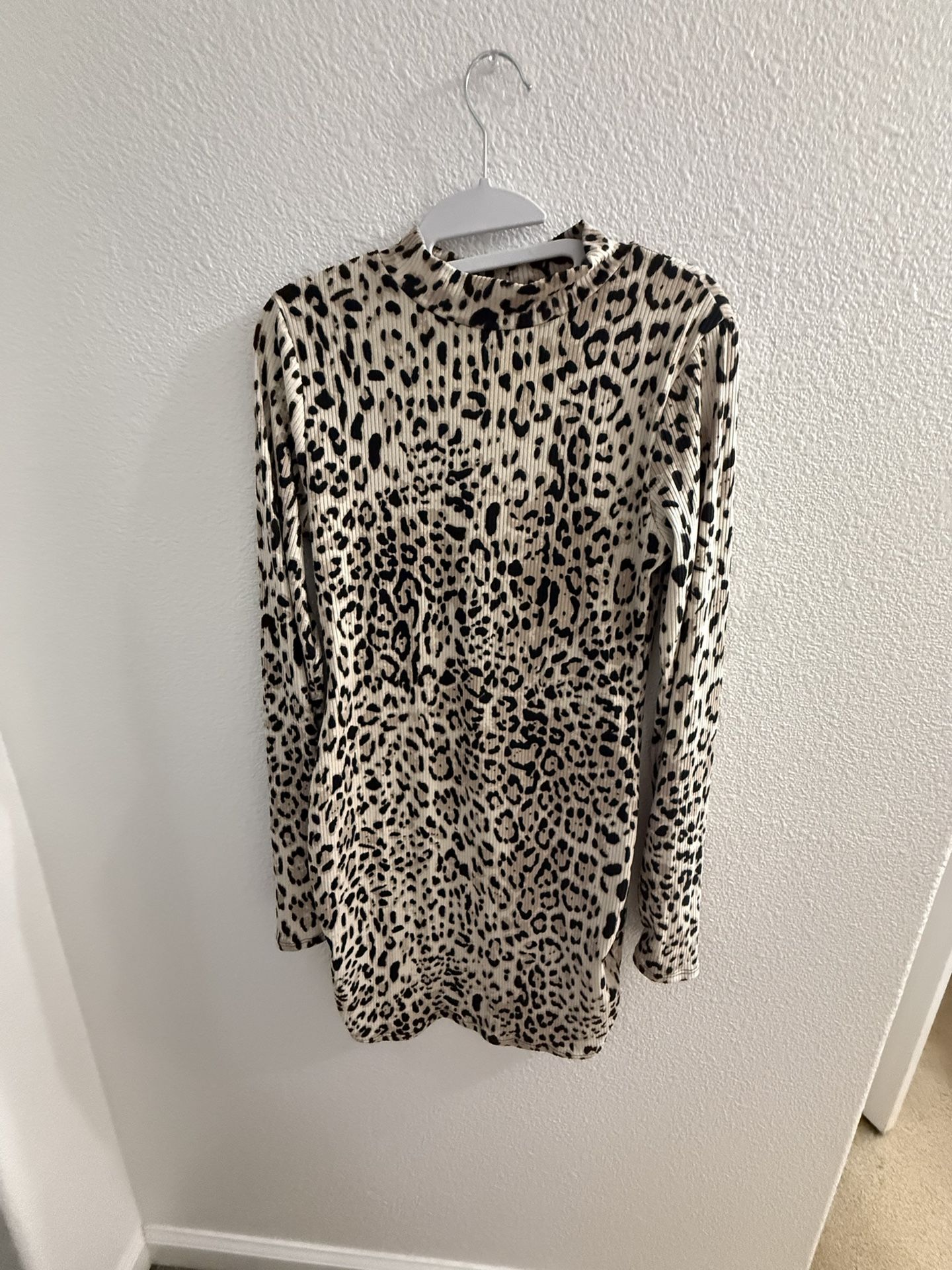 Cheetah Print Dress L