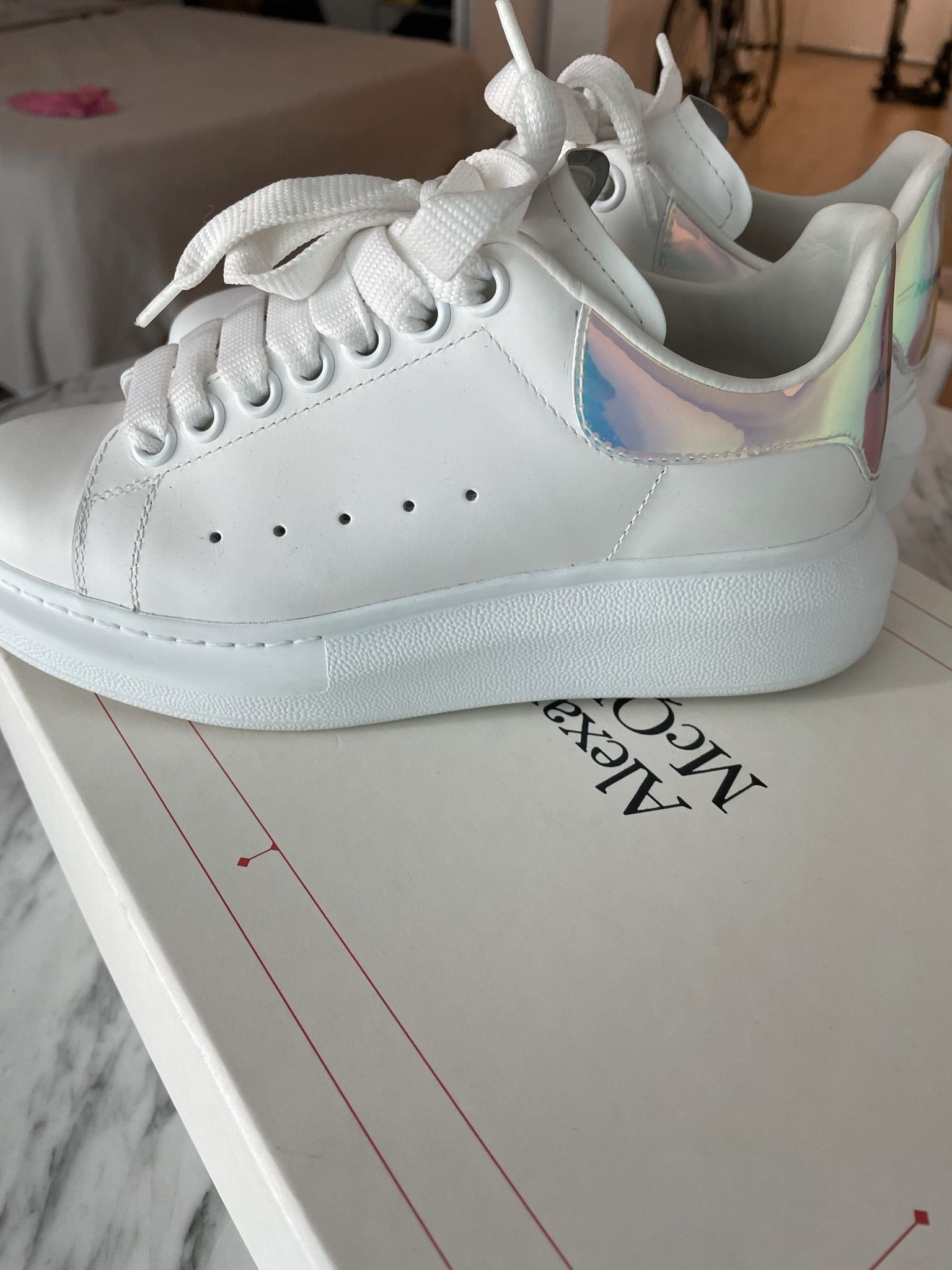 Alexander Mcqueen/ Size 35 Women's Iridescent Oversized Sneakers