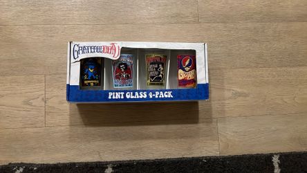 Grateful Dead Tour Pint Glass - 4 Pack- Authentic Collector Series