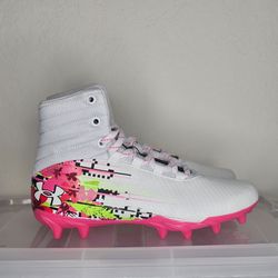 Under Armour Kids Highlight Jr. LE Lacrosse Cleats High Ankle Support Size 4Y