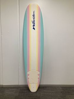 Wavestorm 8’ soft top foam surfboard fins and leash included