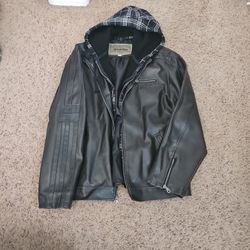 Machine Clothing Co Vintage Heavyweight Men’s Size XXL Lined Hooded Brown Jacket