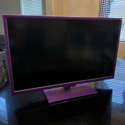 32 Inch Purple Tv With DVD Player (Very Cute)