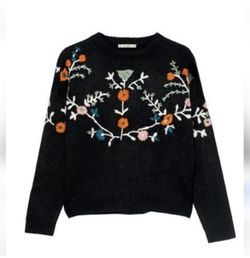 Pull & bear embroidered sweater