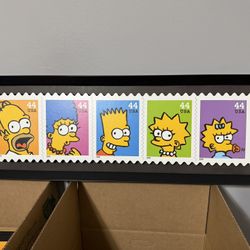 Rare the simpsons wall art framed 