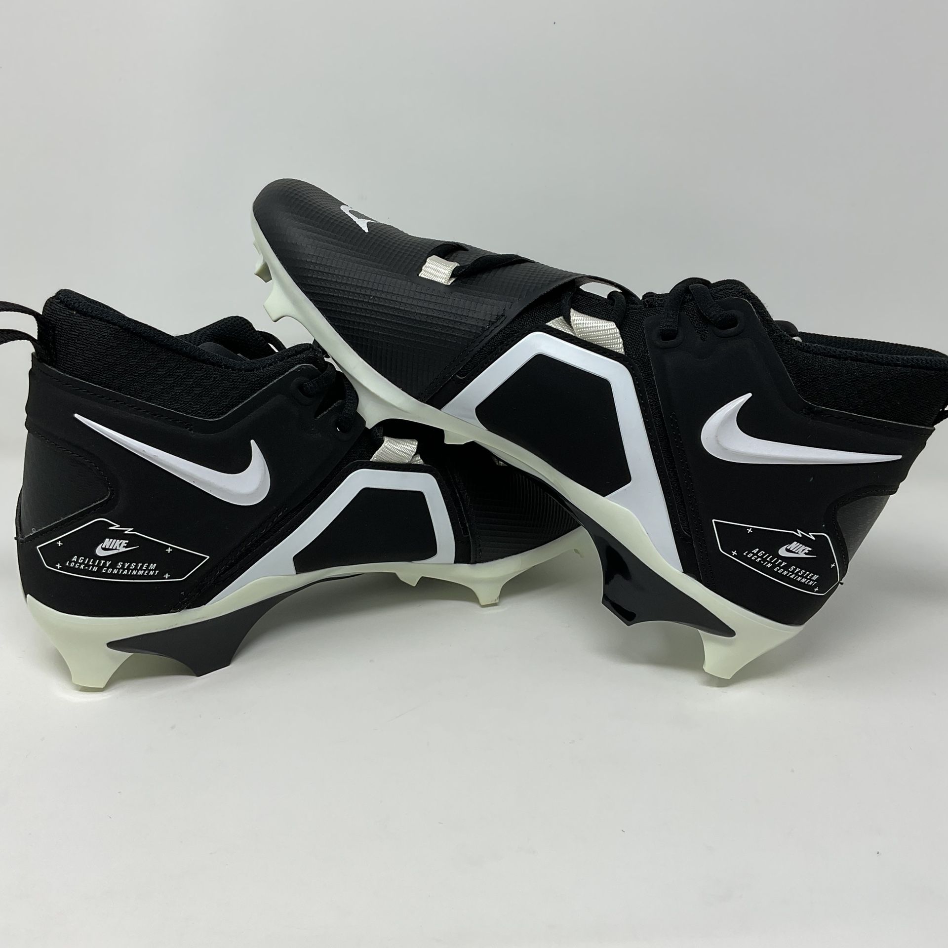 Nike Alpha Menace Pro 3 Mid Football Cleats Men\'s Black CT6649-001 NEW Nike Alpha Menace Pro 3 Mid Football Cleats CT6649 001 Men main image 4