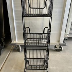 Wire Basket Rack
