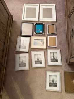 Mixed Picture Frame Lot – 12 Frames