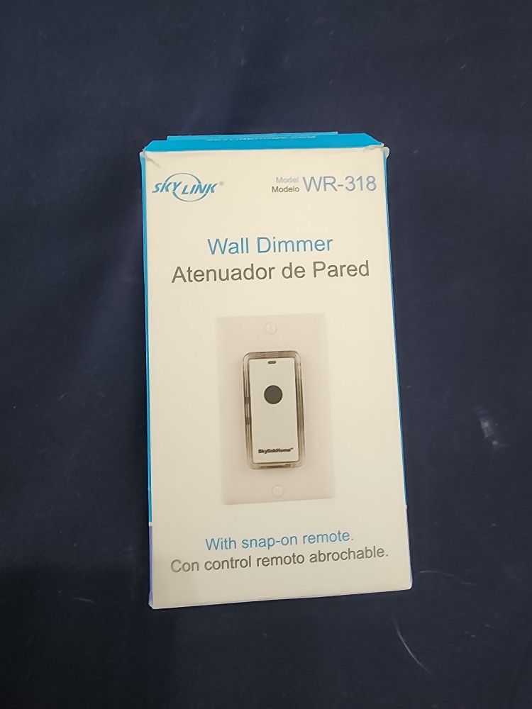 SkylinkHome WR-318 Wall Dimmer with Snap-On Remot