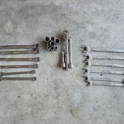 Snap On Tools 3/8 Ratchet Sockets Extension Metric Sae Wrenches