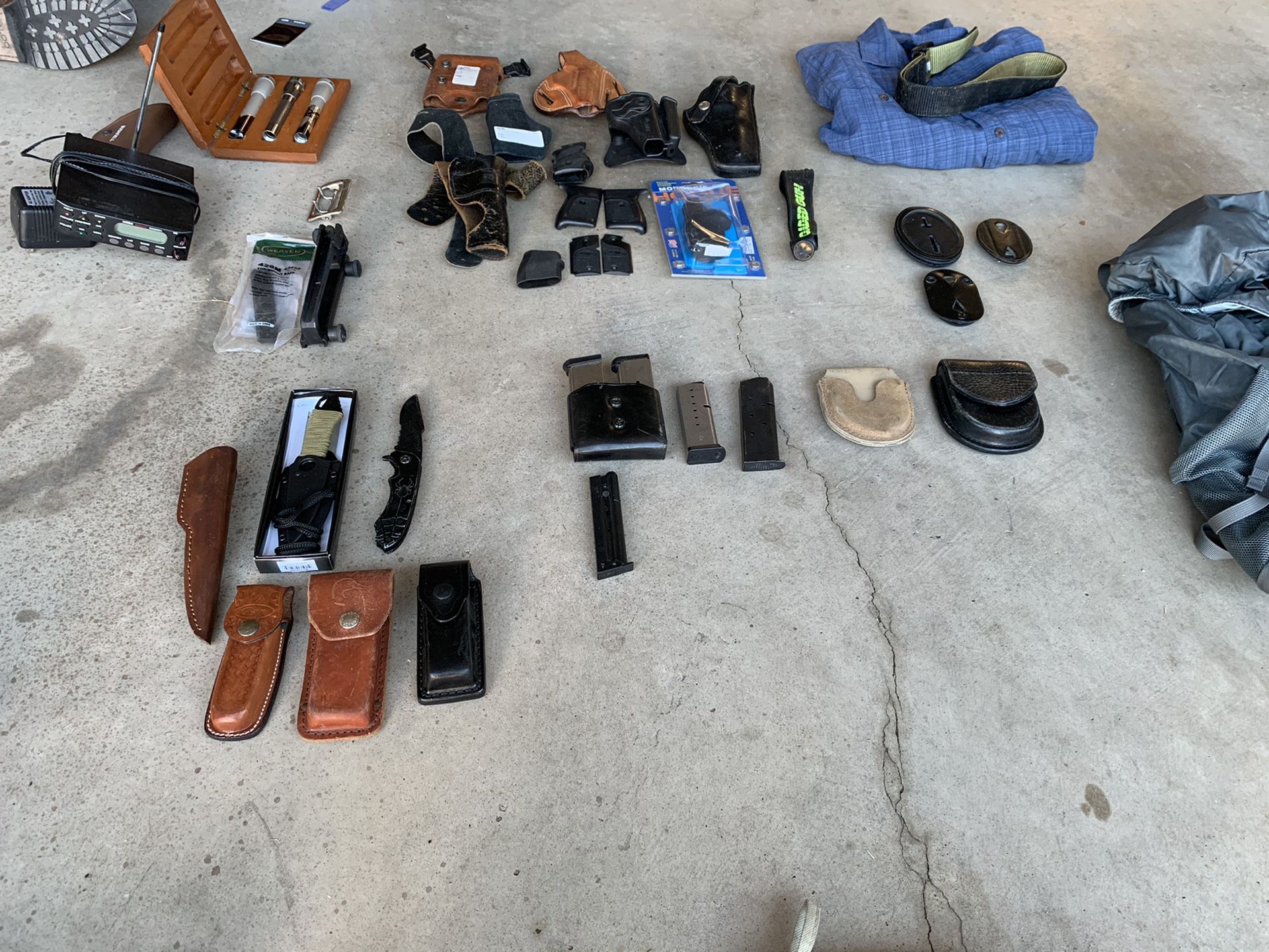 Cleaning out the garage - holsters, etc