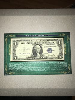 $1 silver certificate