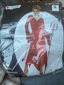 Devil Lady Halloween CostumeSize L
