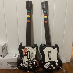 2 PS2 Guitar Hero controllers 