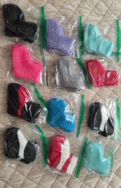 Baby Socks Hand Knitting  Foot Warmers Size  0  -9month
