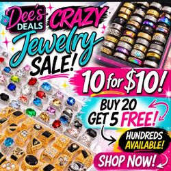 Super Jewelry Sale 10 For $10