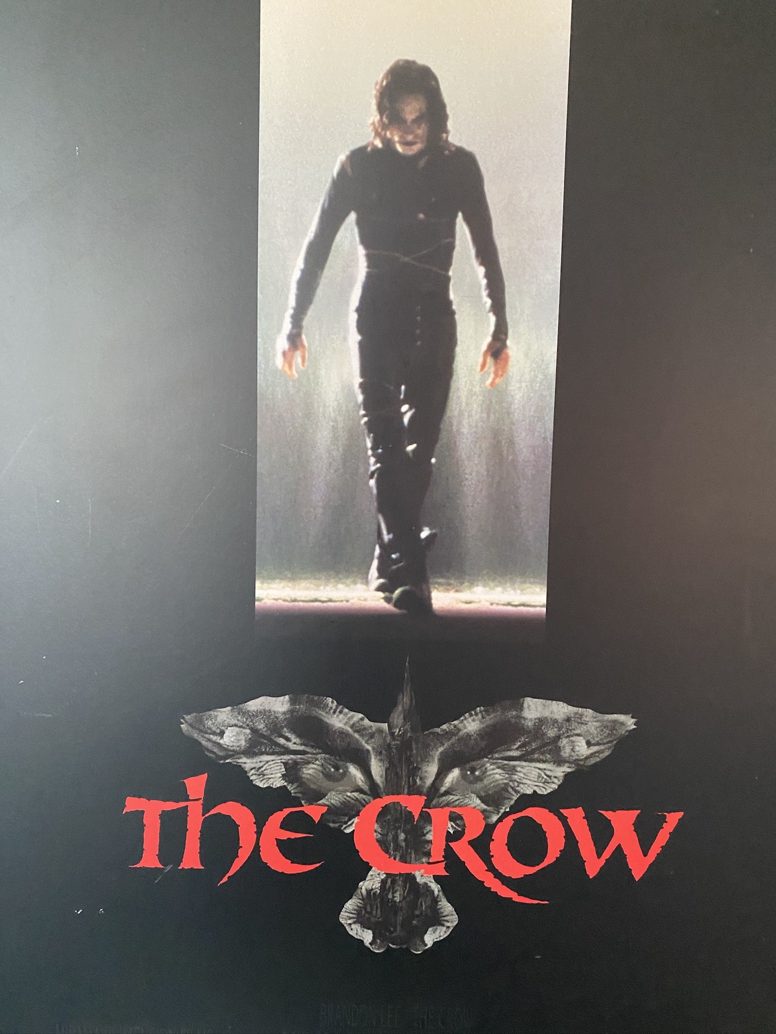 Mounted Vintage Movie Poster : The Crow 1994