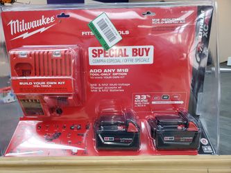 BRAND NEW MILWAUKEE 4.0 BATTERIES AND CHARGER 100$!!!