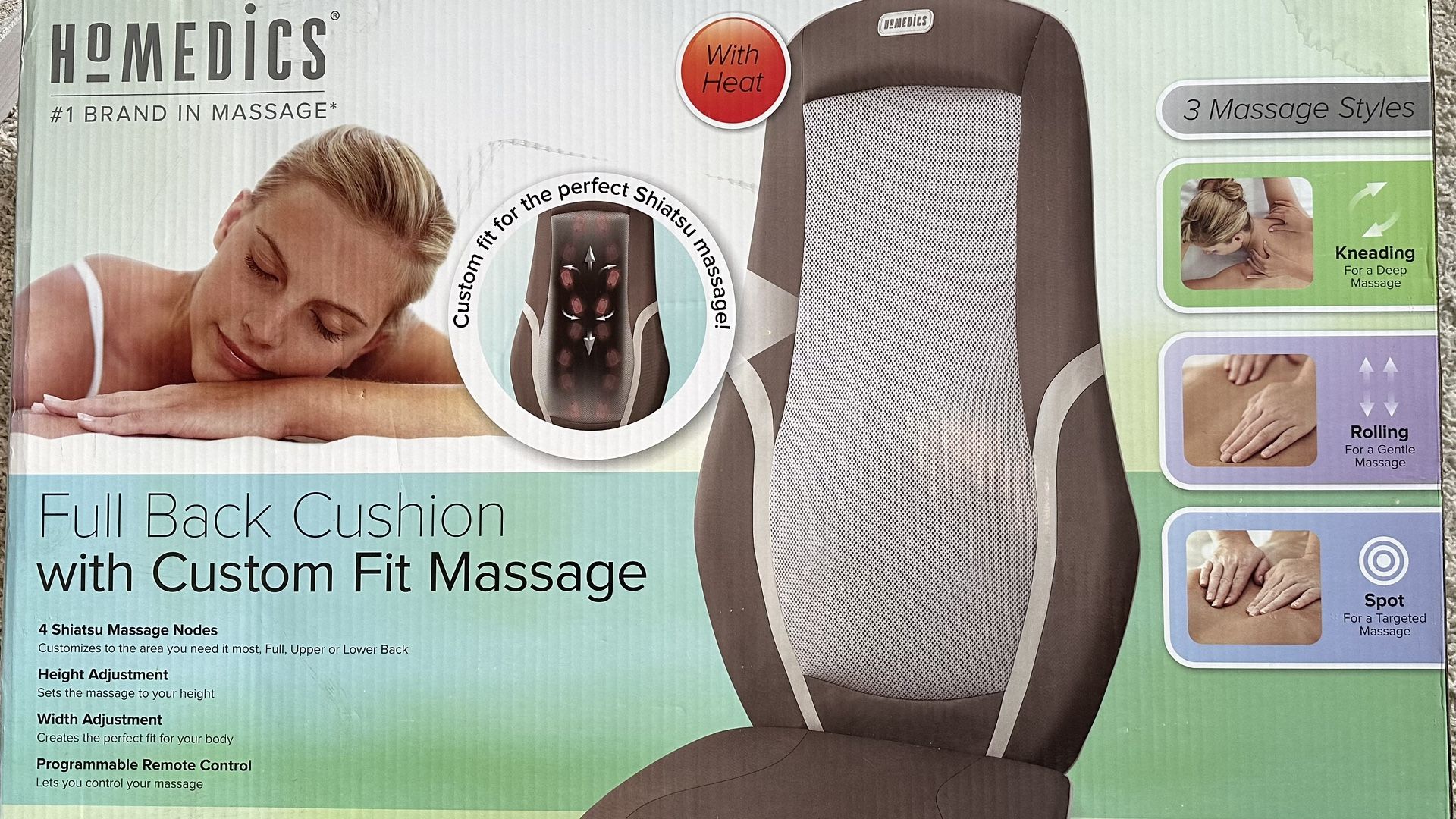 full back cushion shiatsu massage