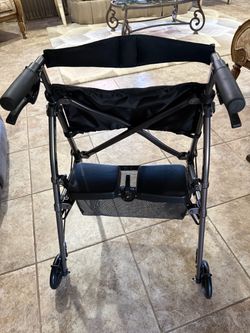 Stander EZ Fold-N-Go Folding Rollator Walker with Seat