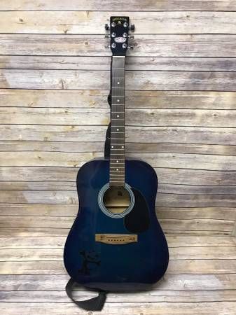 INDIANA Scout SCOUT-BLS Acoustic Guitar - Blue Sunburst No Strings