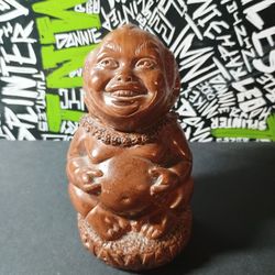 Coco Joe's Hawaiian Laki "Lucky" Laughing Buddha Hapa Wood