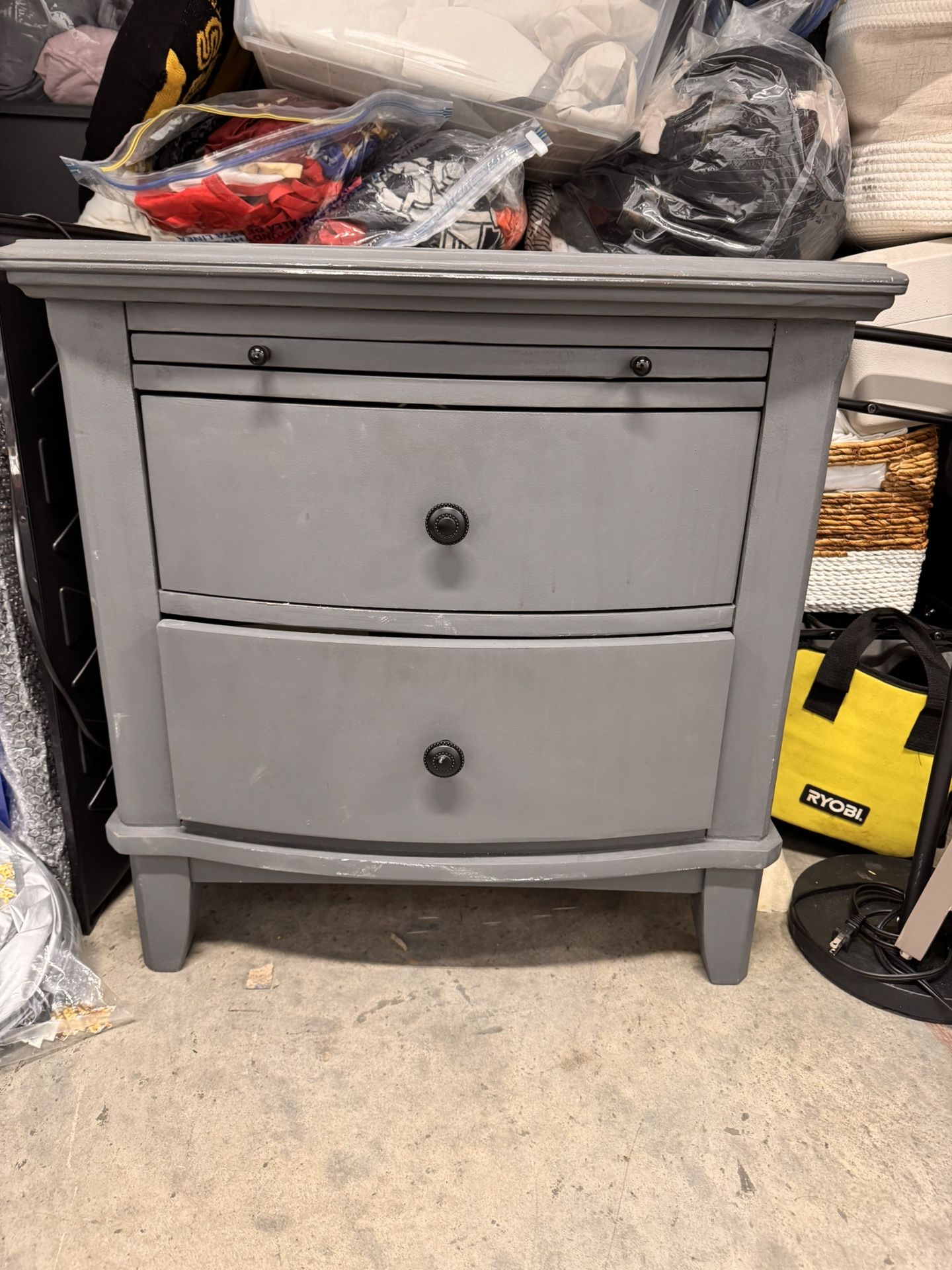 Grey Nightstand