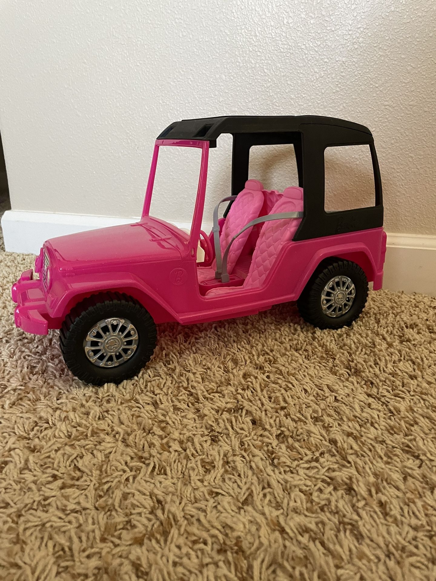 Hot Pink Barbie Jeep Car