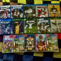 PS5/SWITCH/XBOX VIDEO GAMES