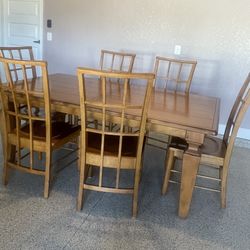 Solid Wood Dining Table Set 