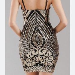 Sparkle Sequin Mini Sheath Dress