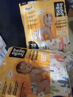HELLO BELLO SIZE 2 DIAPERS - 2 32CT $18