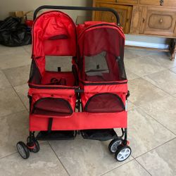 Pet Stroller For 2 Animals