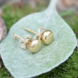 999.9 Pure Gold Earring Studs