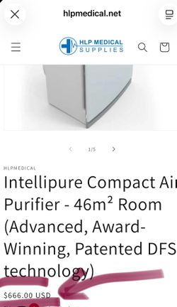 Intellipure Compact Ai Purifier -  Advanced, Award-Winning, Patented DFS technology) BRAND NEW IN THE ORIGINAL PACKAGE