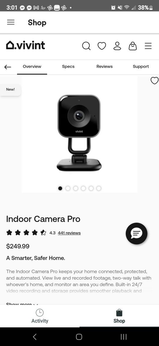 Vivint Indoor Camera Pro
