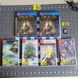 Video Games - Switch Games and PS4 Games