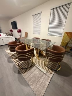 Modern Dining Table Set With Chairs Different Colors Available Message For Full Price
