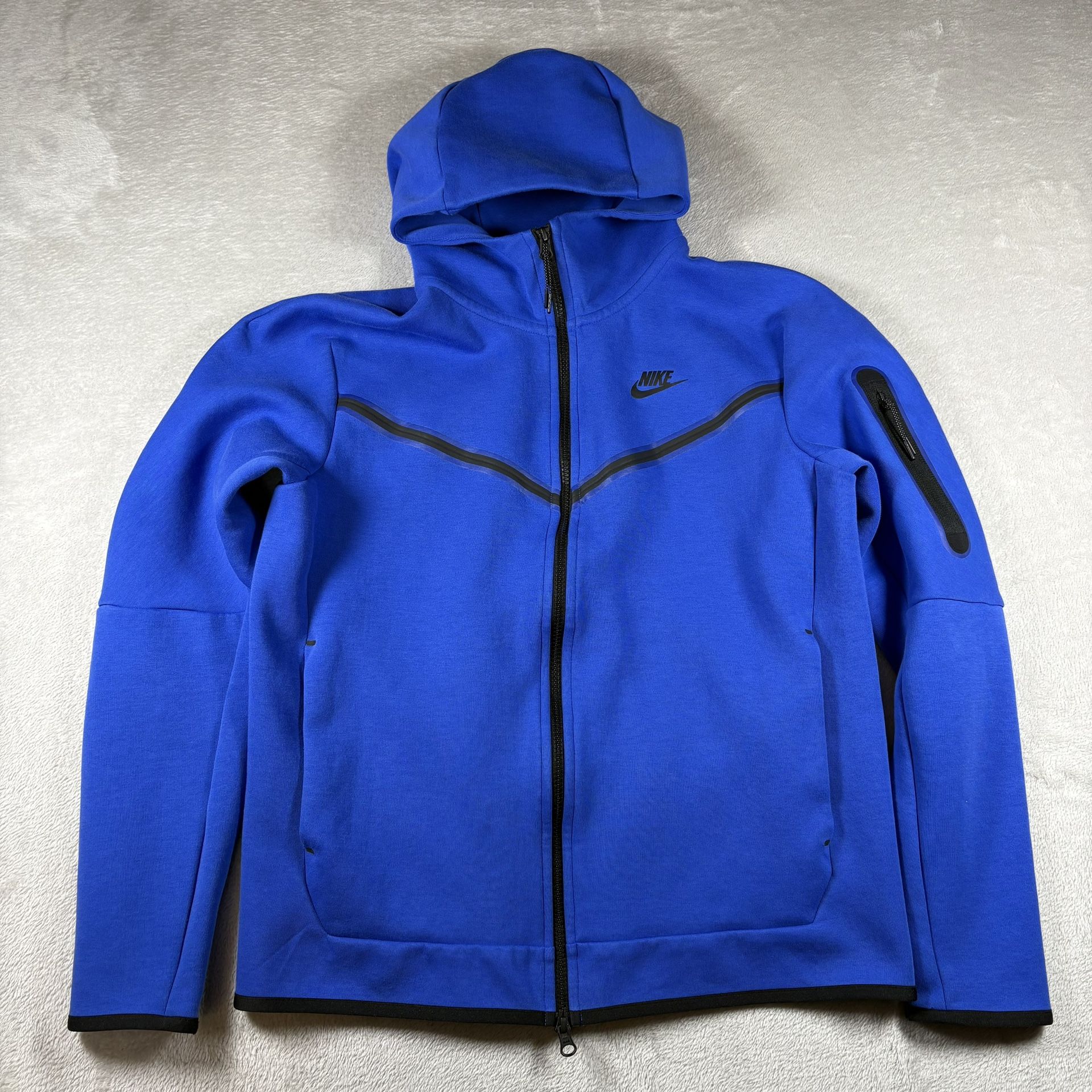 Nike Tech Fleece Full Zip Hoodie Jacket Men’s Size M Blue CU4489-480 #3543